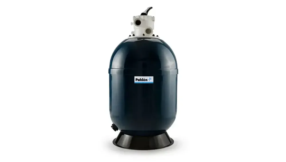Pahlen Purgo Top poolfilter mörkblå med vit styrventil